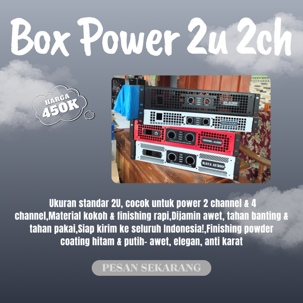 Box Power 2U 2CH & 2U 4CH – Kuat & Awet Buat Sound System