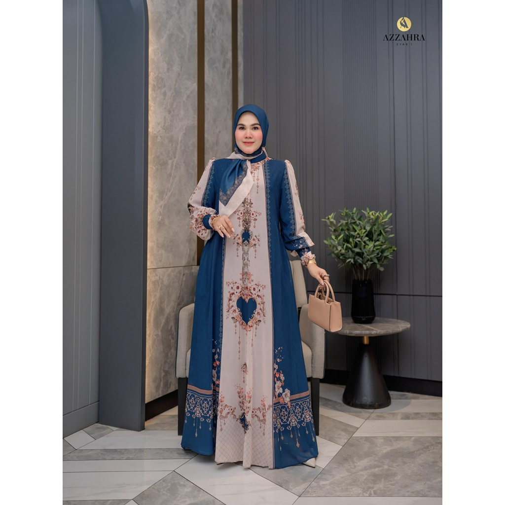 Gamis Syari Cantik Love Series By Azzahra Syari / Gamis Syari Mewah / Gamis Syari Premium