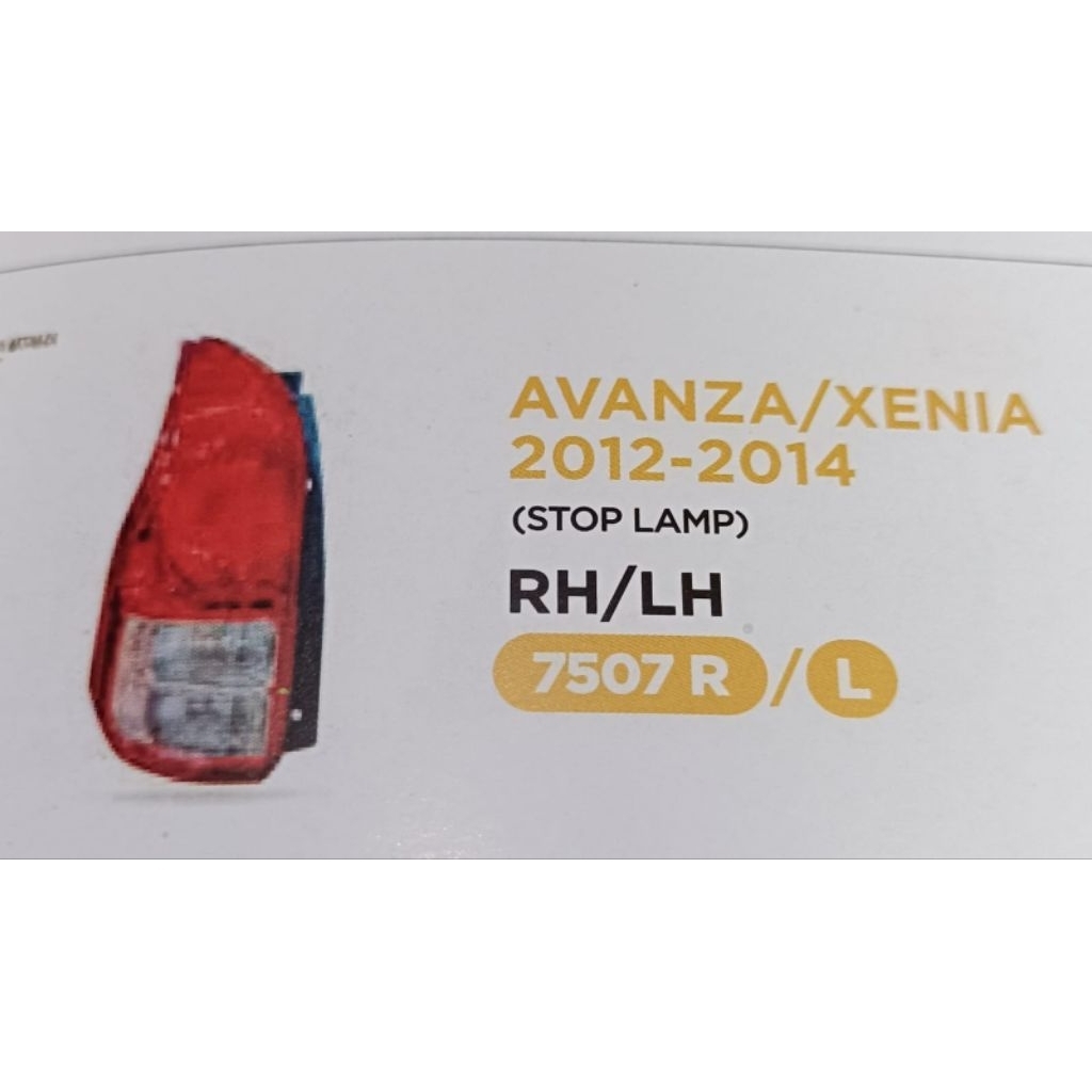 87507 Toyota Avanza Xenia 2012 2013 2014 stop lamp assy lampu stop