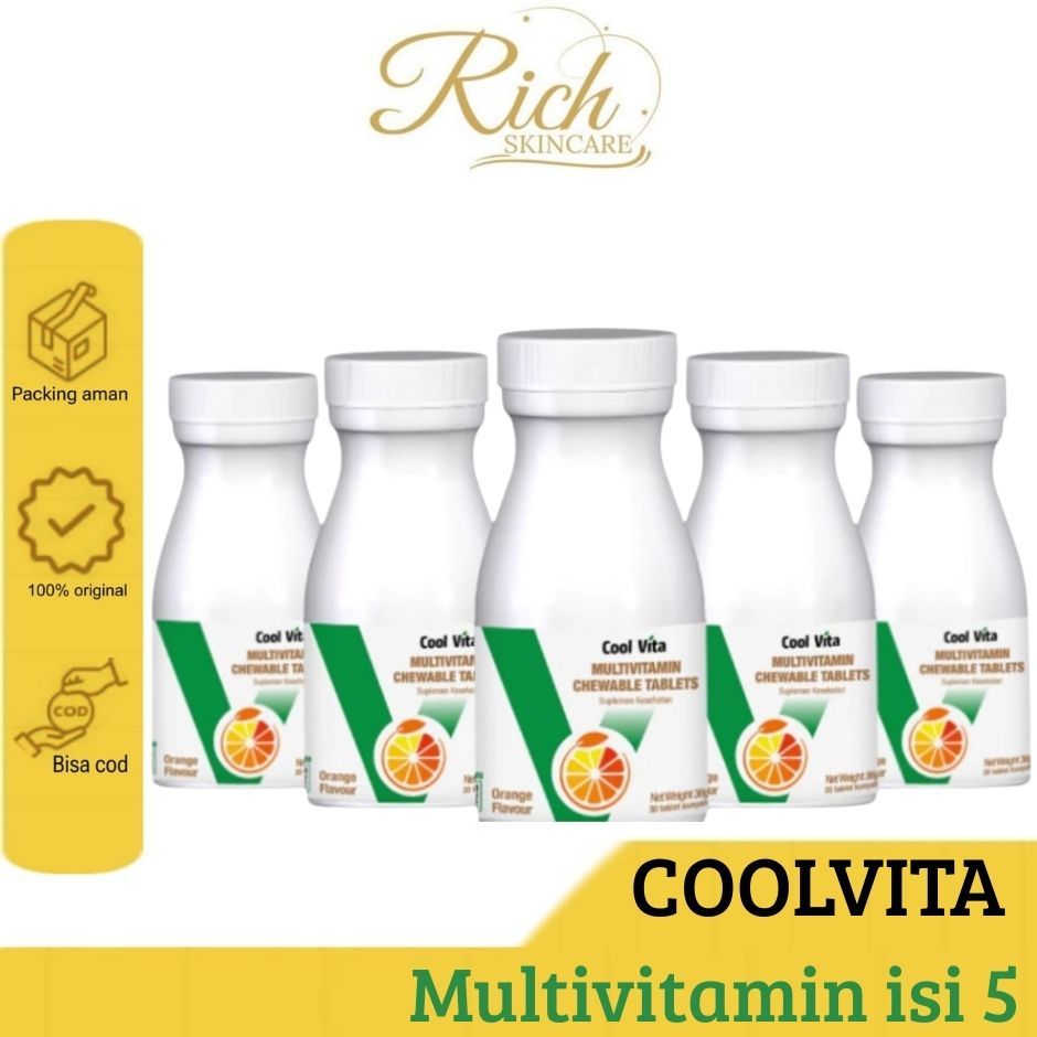 COOLVITA Multi-Vitamin Chewable  Penggemuk Badan  ISI 5PC MULTIVITAMIN