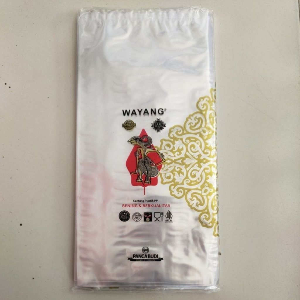 plastik PP bening Wayang 15x30