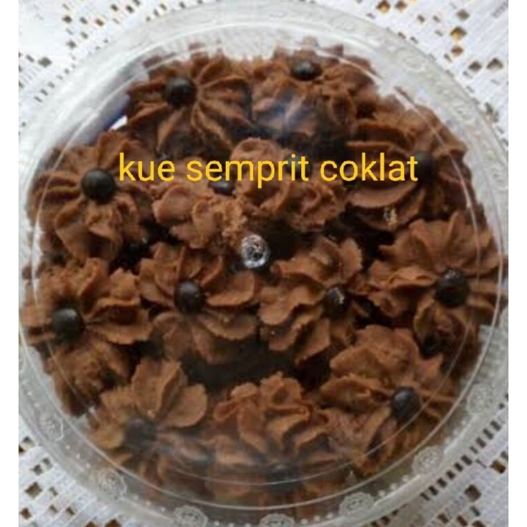 kue semprit coklat chocochips full coklat isi 500gram