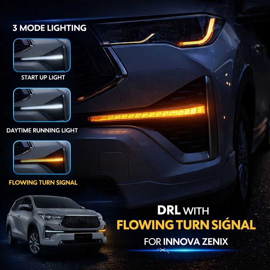 LAMPU DRL ZENIX + SEIN RUNNING LED DRL INNOVA ZENIX + COVER SEIN RUNNING MODEL ORIGINAL