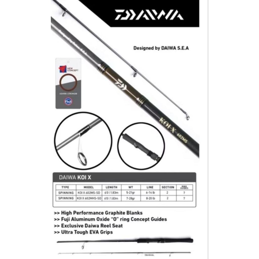 Joran DAIWA KOI X 14lbs dan 20lbs