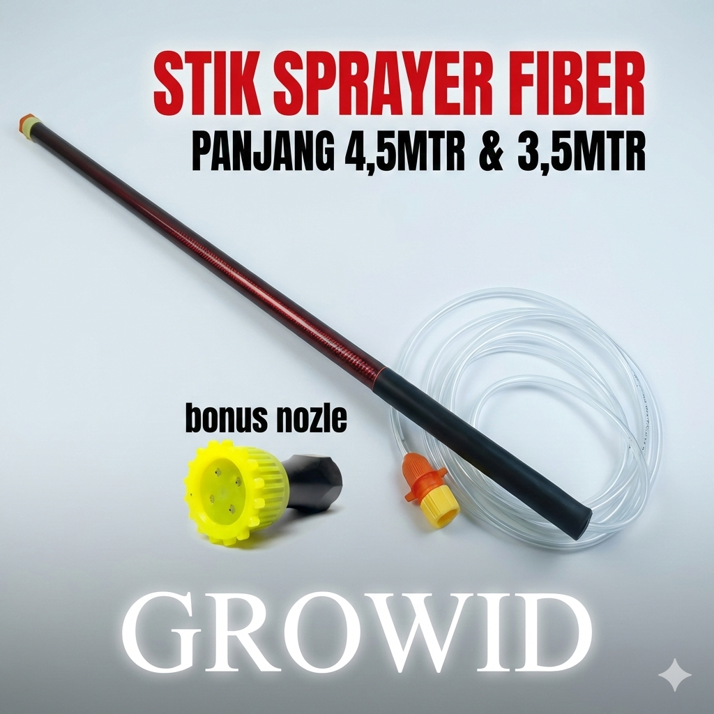 [gratis nozle] Stik Sprayer Elektrik Fiber 4,5meter 3,5meter/ Stik sprayer elektrik panjang 4,5meter