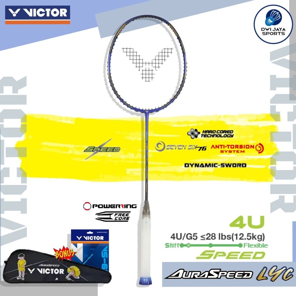 New Limited Raket Badminton Victor AURASPEED LYC | Raket Victor Auraspeed LYC | Victor Ars LYC