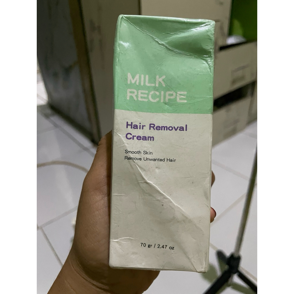 hair removal cream milk recipe
