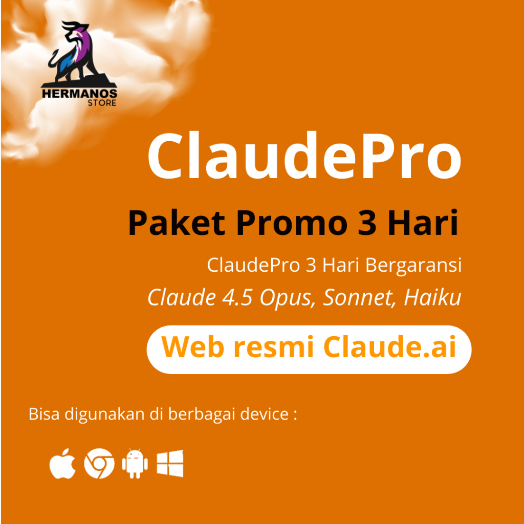Claude AI Pro Premium | 3 Hari / 1 Minggu / 1 Bulan | Fast Process | Private Account