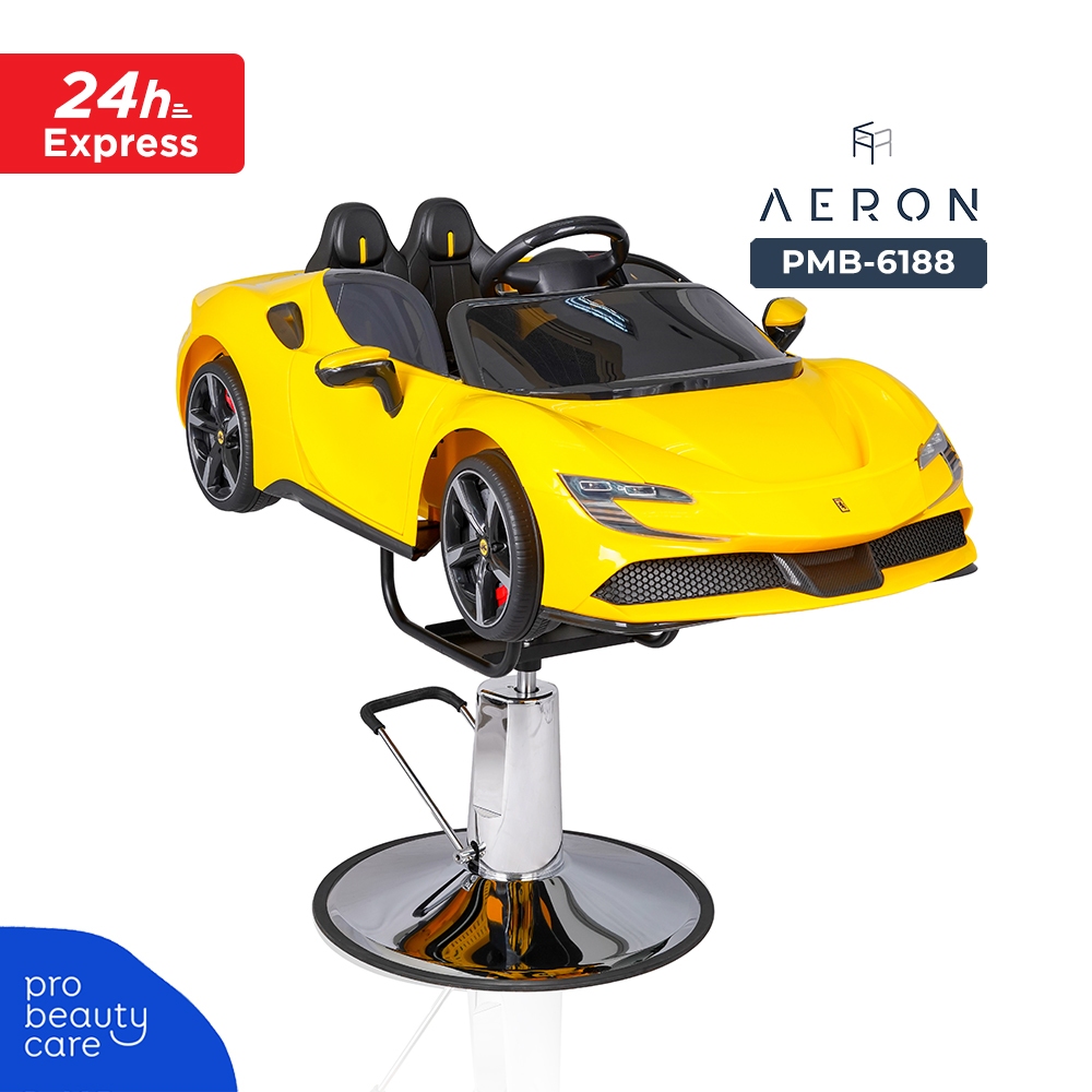 AERON - Kursi Barber Hidrolik Mobil Anak PMB Lambo Fortuner Kids Barbershop Chair