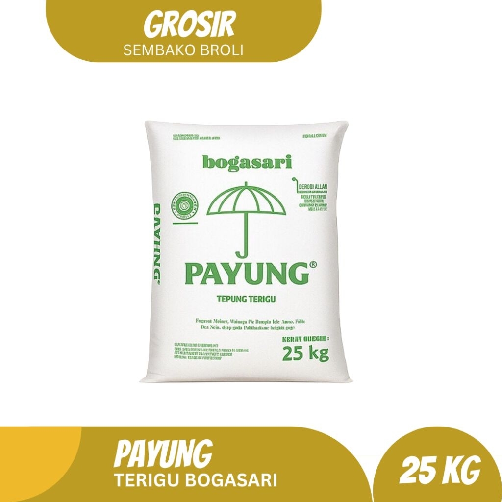 Tepung Terigu Bogasari Payung 25KG Grosir (1 Karung)