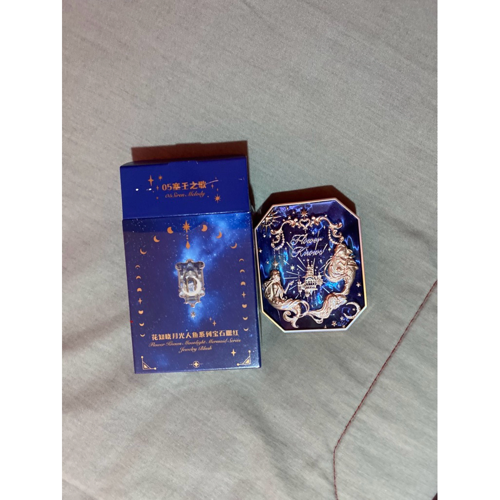 (new) flower knows blush on, Flower knowsMoonlight Mermaid Jewelry Blush, blush on cantik, flower kn