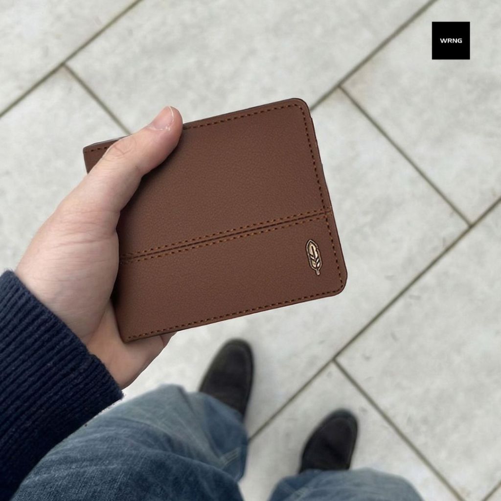 Warning Clothing - Route Dompet Lipat Pria Hitam , Cokelat | Billfold Wallet