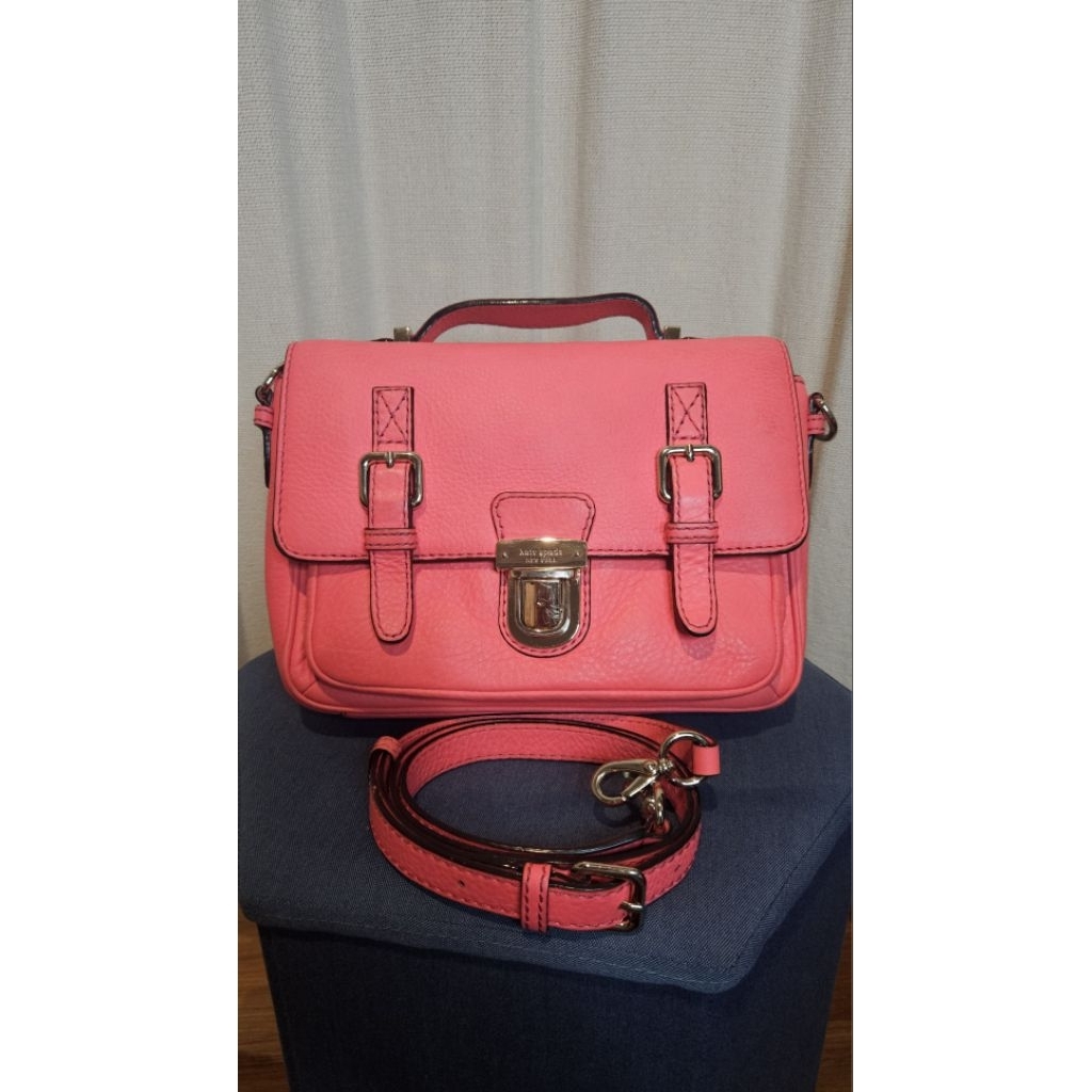 Kate Spade Lola Avenue Lia Leather Satchel Messenger Bag