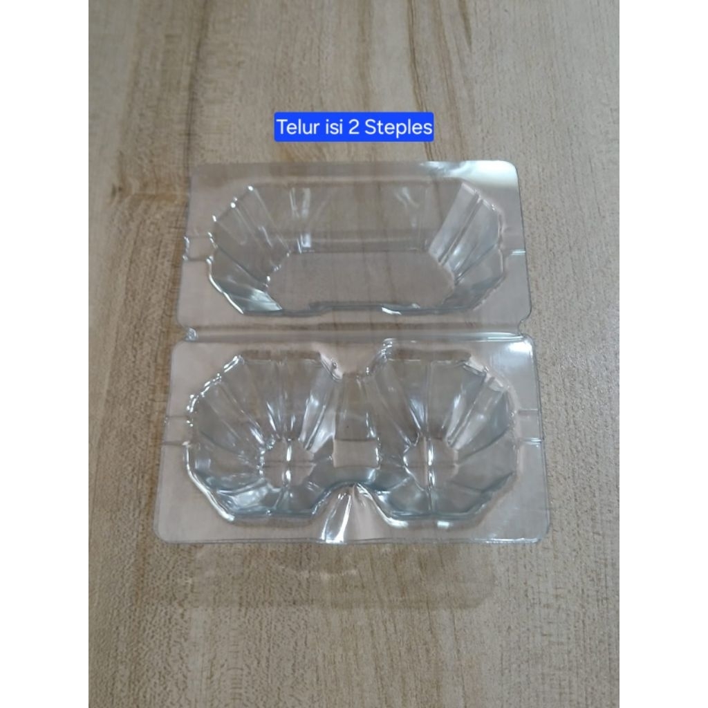 100pcs Mika Tray Telur isi 2 Steples / Mika telur / Tempat Telur