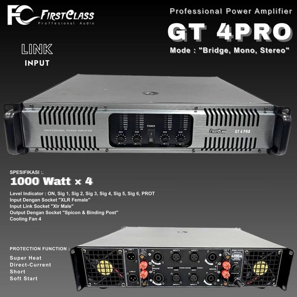 Power firstclass gt4 pro original 4 channel firstclass gt 4pro