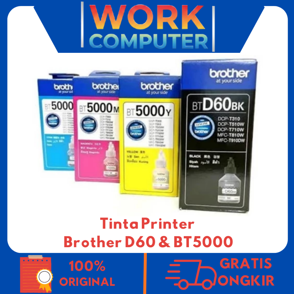 Tinta Brother BT D60BK & BT 5000 ORIGINAL RESMI TINTA BROTHER INDONESIA