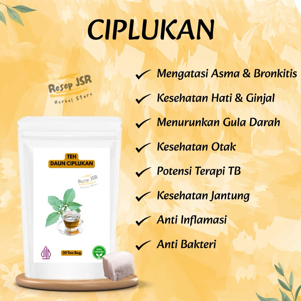 TEH CELUP DAUN CIPLUKAN | ISI 30 KANTONG CELUP
