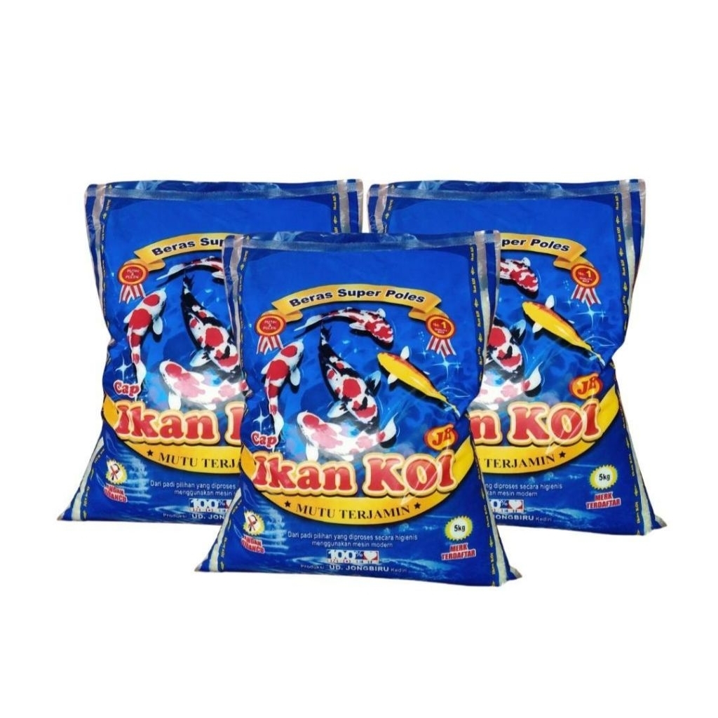Beras Cap ikan Koi biru 5kg