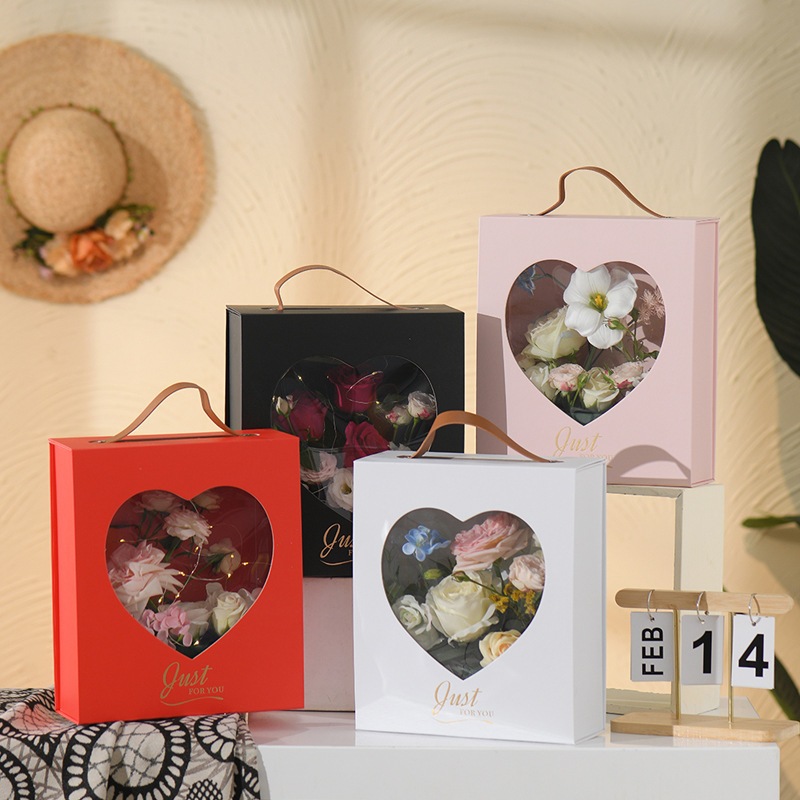 PREMIUM HARD BOX | FLOWER GIFT BOX UNTUK BUNGA VALENTINE