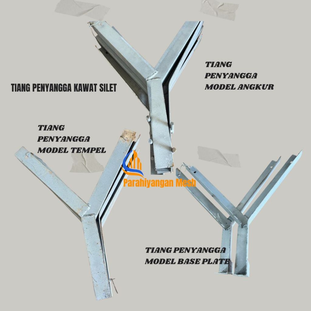 Tiang Untuk Kawat Silet Bahan Besi Siku Galvanis