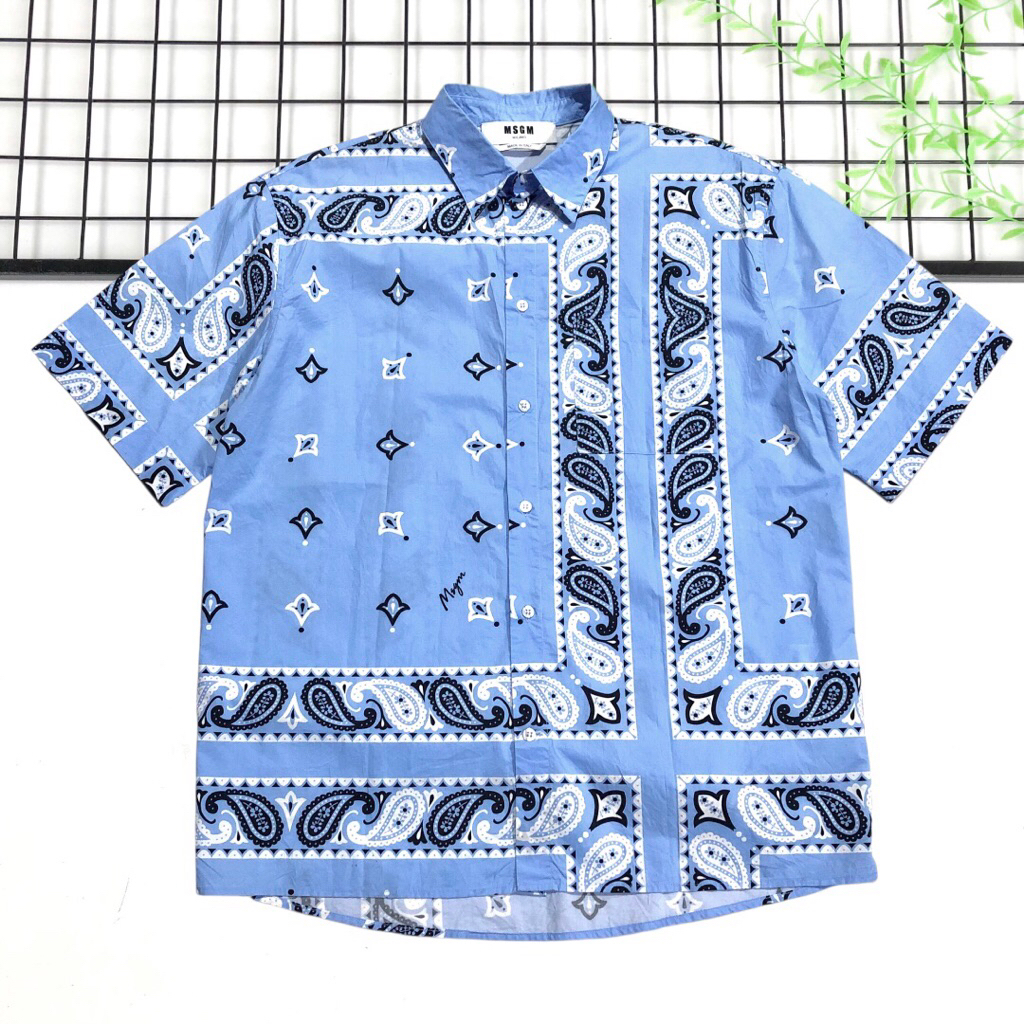 Kemeja MSGM MILANO Bandana Paisley