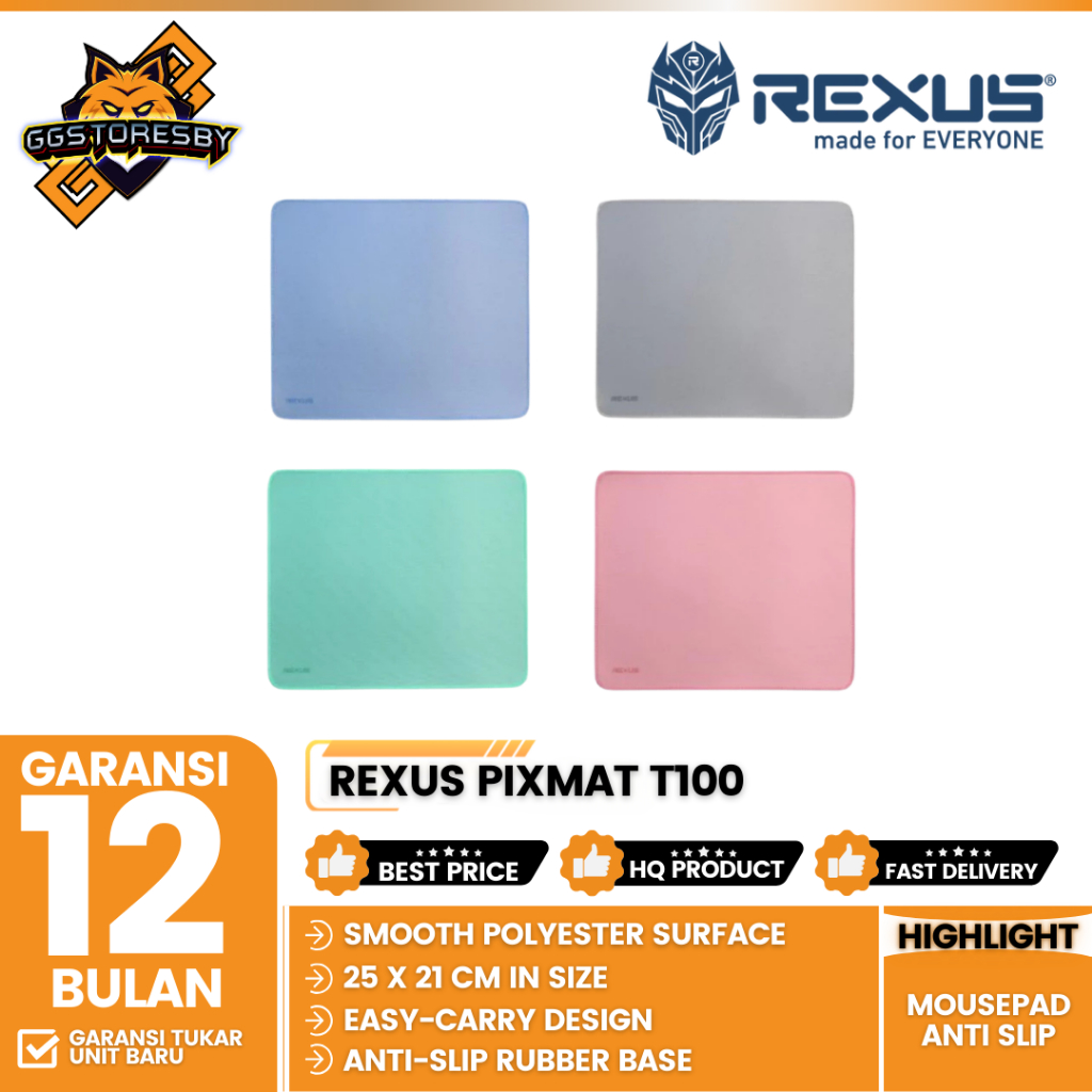 Rexus Pixmat T100 Mousepad Anti Slip