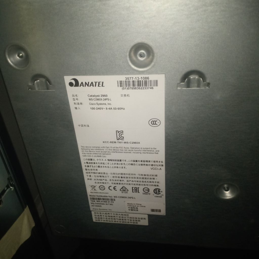 Cisco WS-C2960X-24PS-L Cisco Catalyst 2960-X Series 24Port poE+