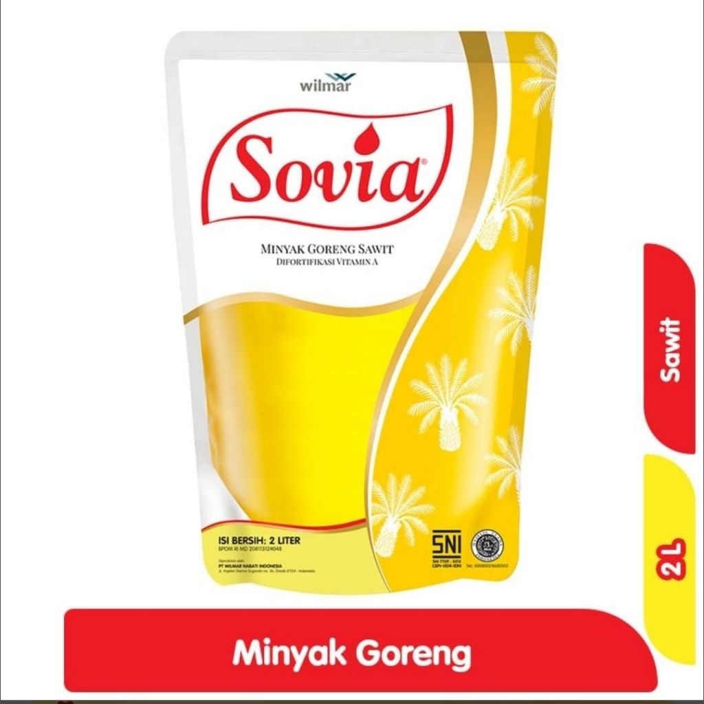 Sovia minyak goreng pouch 2liter