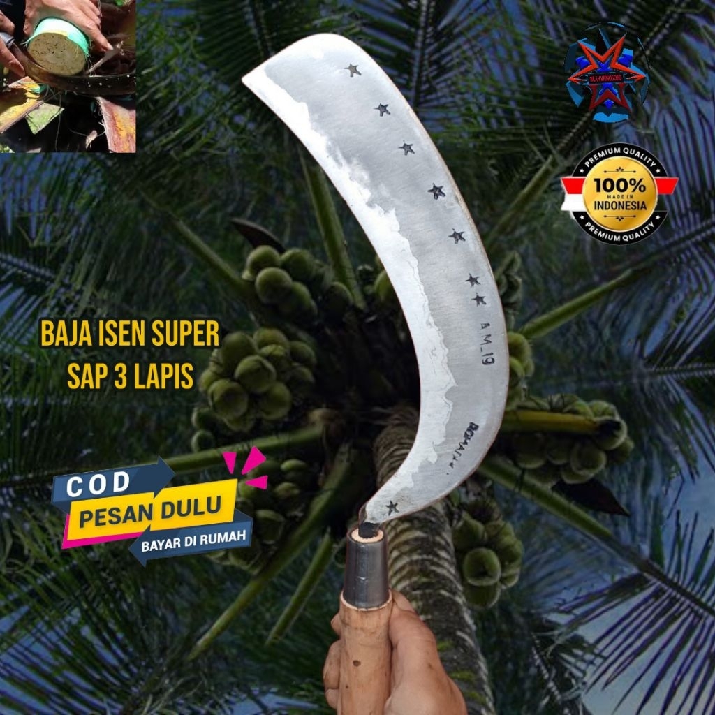 Arit Sadap Kelapa Deres Mini Kecil Bahan Baja Selap 3 Super AM19 Wonosobo