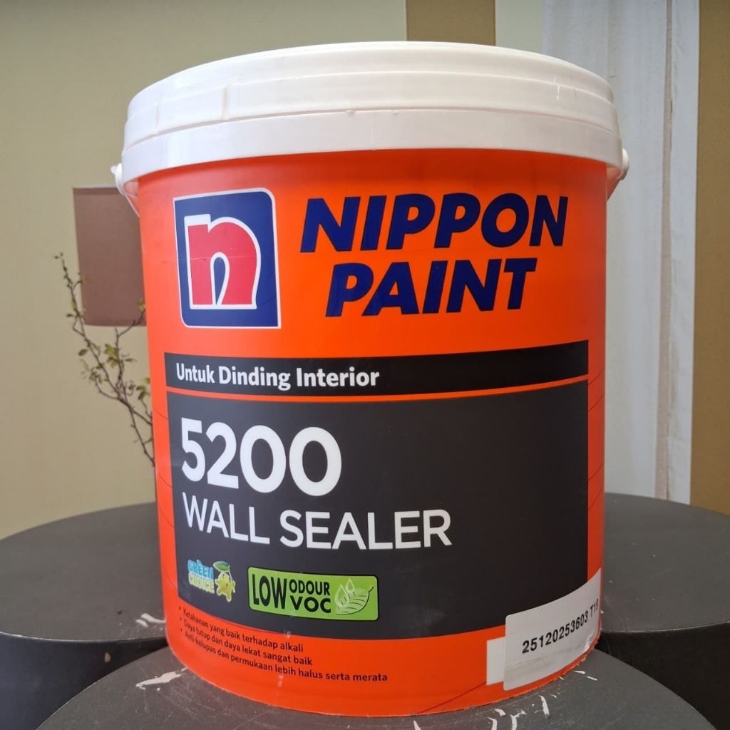 NIPPON PAINT 5200 WALL SEALER 4KG/CAT DASAR TEMBOK INTERIOR/CAT DASAR TEMBOK DALAM