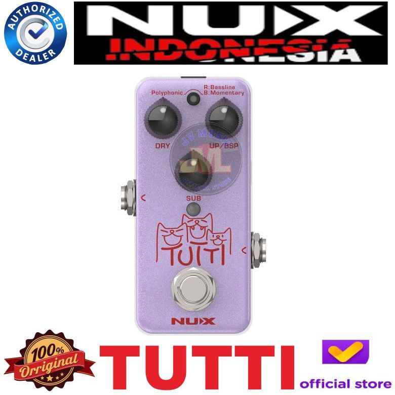 Nux NPO-2 TUTTI  Polyphonic Octave Pedal Efek Gitar Nux NPO2
