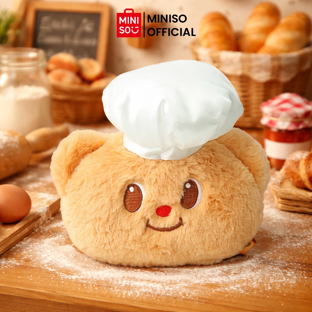 MINISO TOY - Butter Bear-Coin Purse Chef's Cap (Single Pack) Dompet Koin Dompet Anak Dompet Lucu But