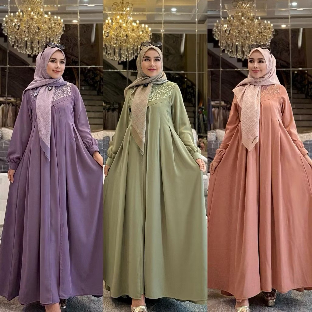[READY] RUBIA DRESS by JOURNEY / Gamis Inner Outer Terpisah / Gamis Lebaran