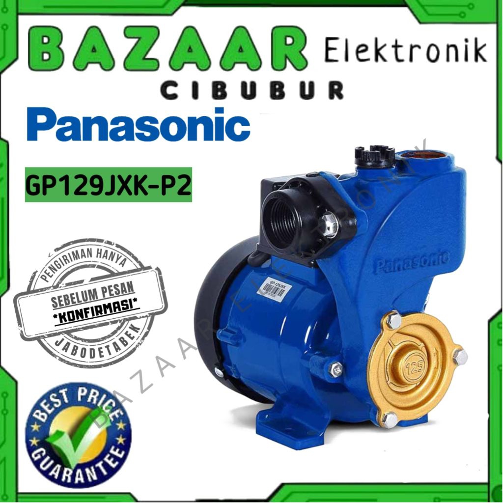 POMPA AIR PANASONIC GP-129JXK-P2/GP129JXK/GP 129JXK DAYA HISAP AWET, AWET & HEMAT LISTRIK