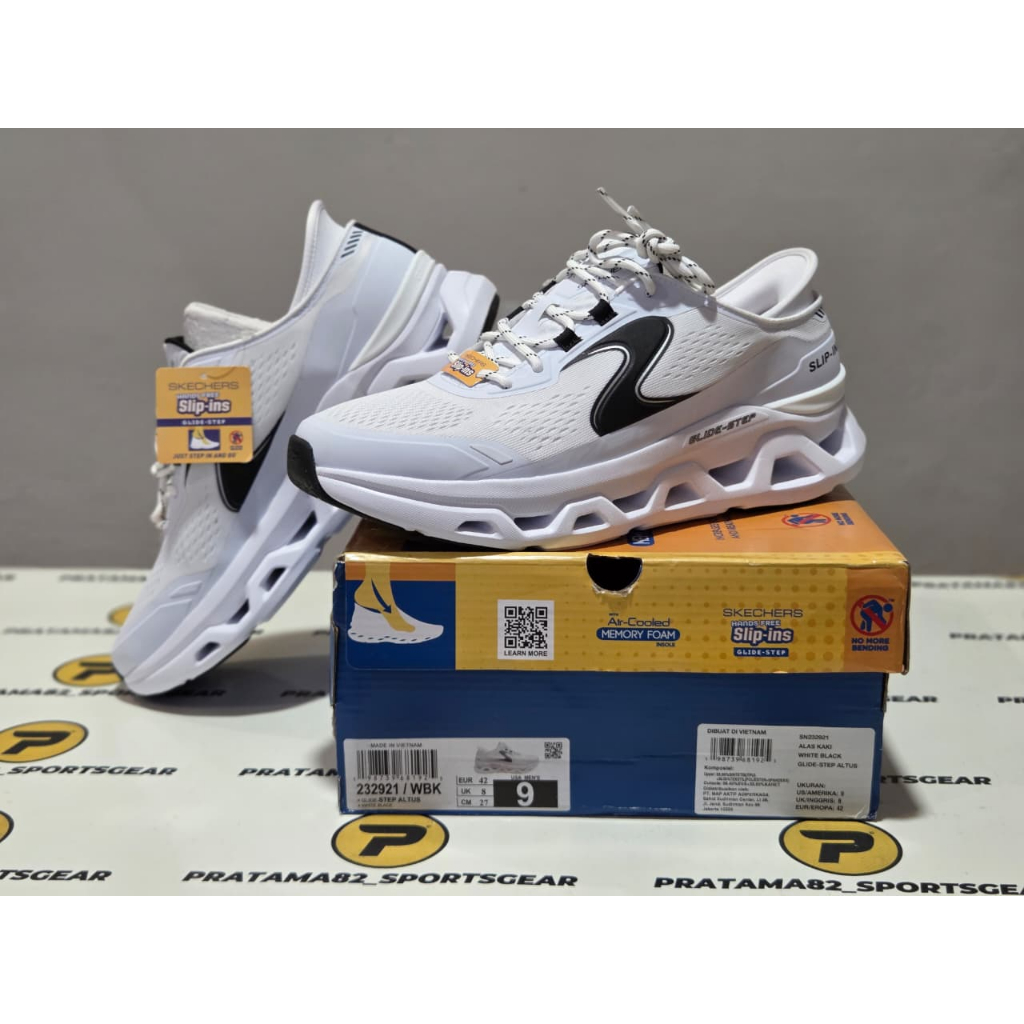 SIZE 42 ( 27 CM ) ORIGINAL ASLI SKECHERS SLIP-INS GLIDE STEP ALTUS ON SEPATU PRIA OLAHRAGA SPORT CAS