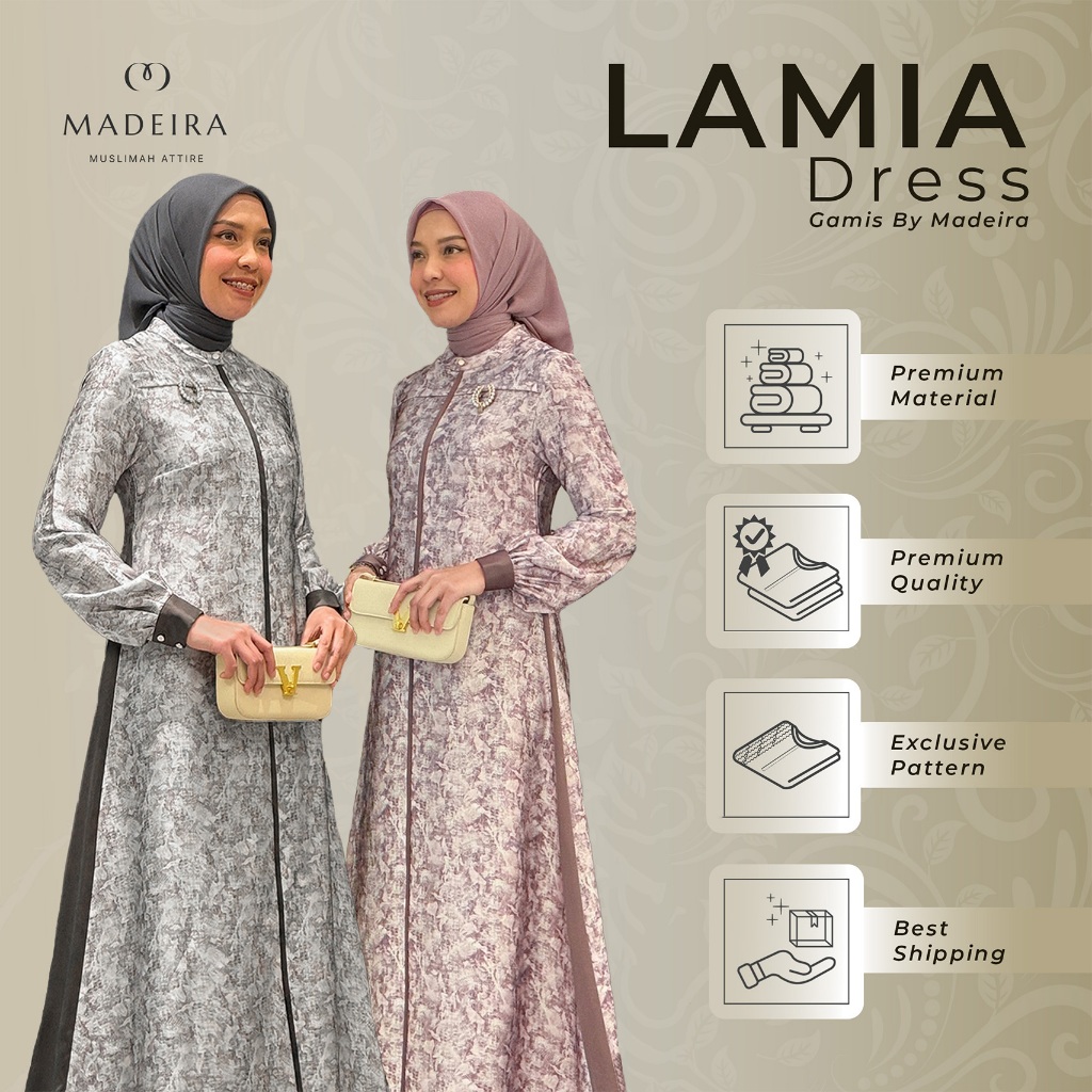 Madeira - Lamia Dress - Gamis Premium Elegan