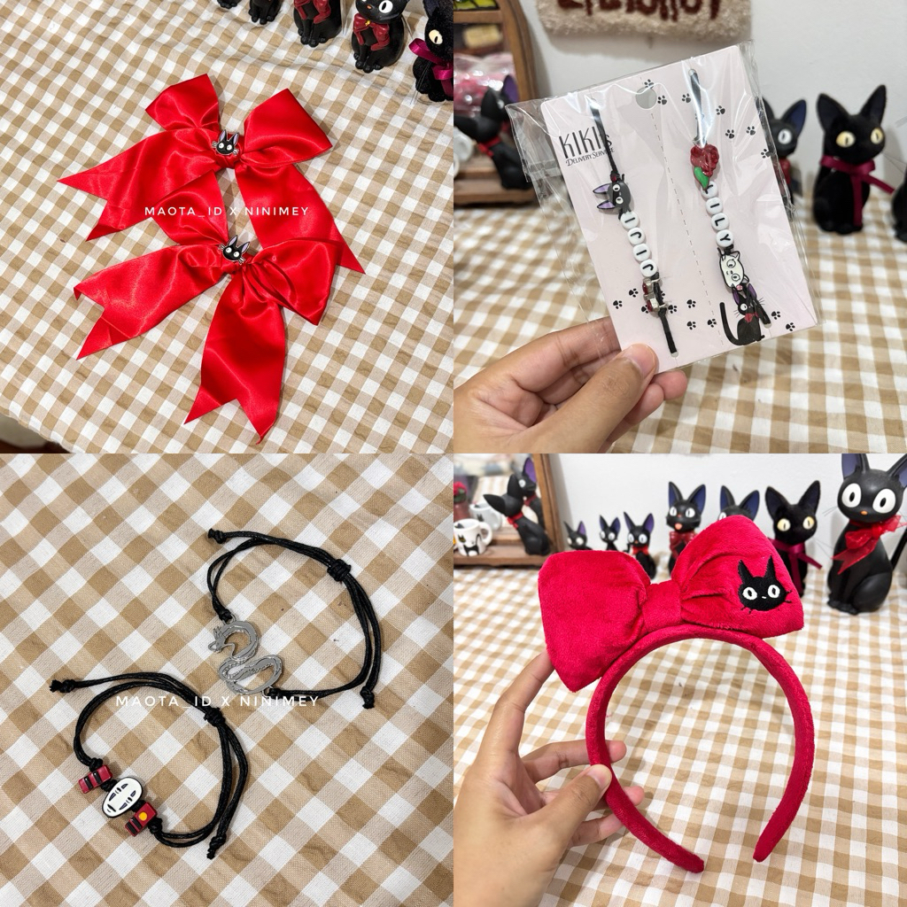 Studio Ghibli Accessories / Gelang Studio Ghibli / Cincin Studio Ghibli /Bracelet Jiji / Studio Ghib