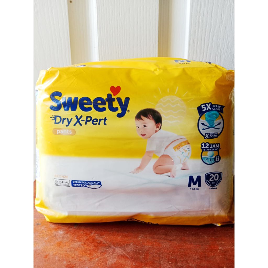 Sweety Dry X-Pert Pants M Isi 20 Popok Bayi Celana