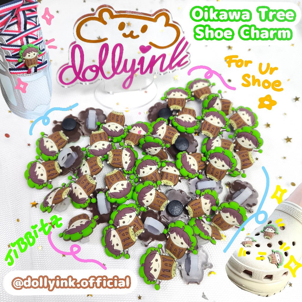[READY STOCK]Oikawa Tree Shoe Charm by dollyink.official/Aksesoris Sandal/shoe charm haikyuu/Shoe ch