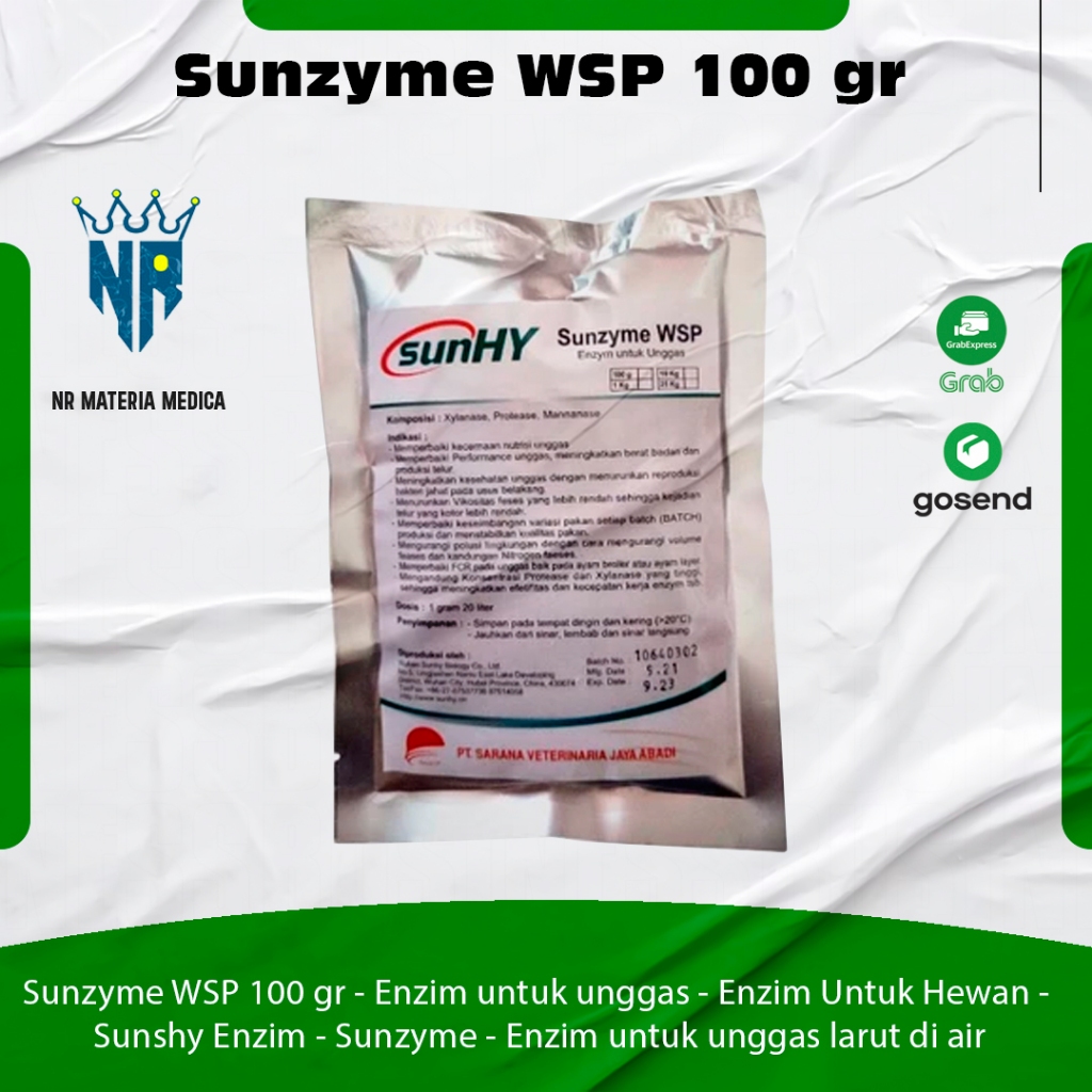 Sunzyme WSP 100 gr - Enzim untuk unggas - Enzim Untuk Hewan - Sunshy Enzim - Sunzyme - Enzim untuk u