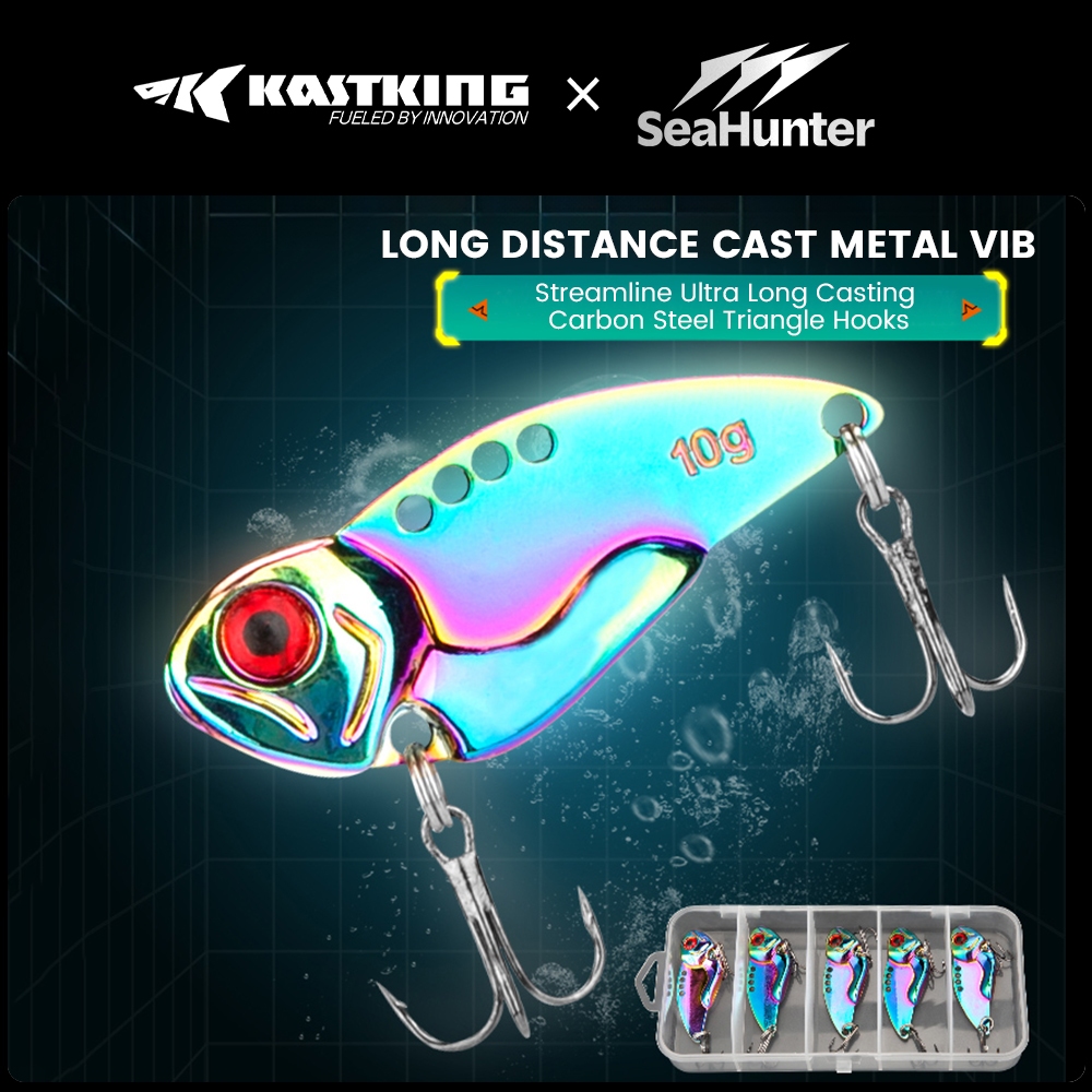 [OFFICIAL] KASTKING x SeaHunter VIB Metal Umpan Pancing 5PCS Set Box (7g/3.8cm) Bait Lure JIG Castin