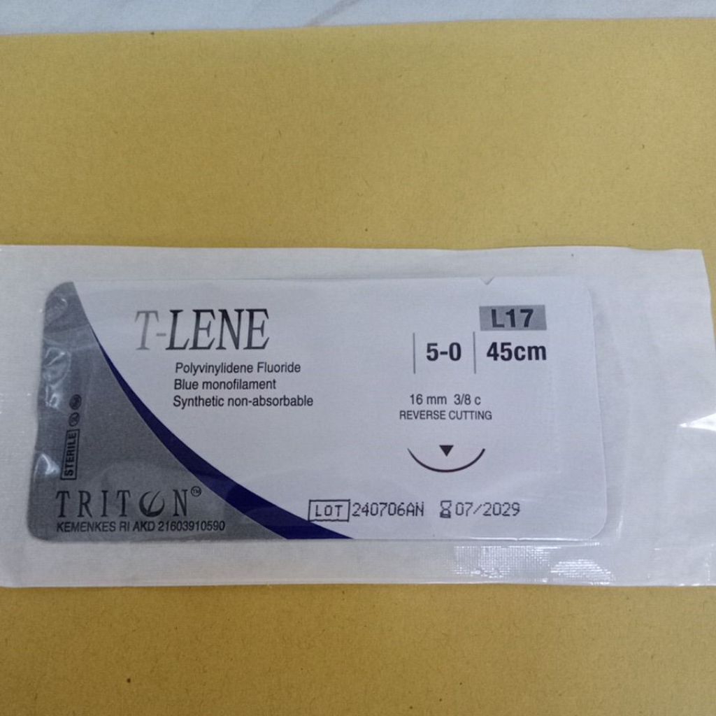 T LENE  5/0 reverse cutting L17 ( polypropylene non absorbable) /pc