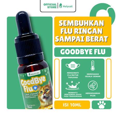 Holycatlabs obat flu pilek demam batuk 3 in 1 buat kucing kitten dewasa ampuh