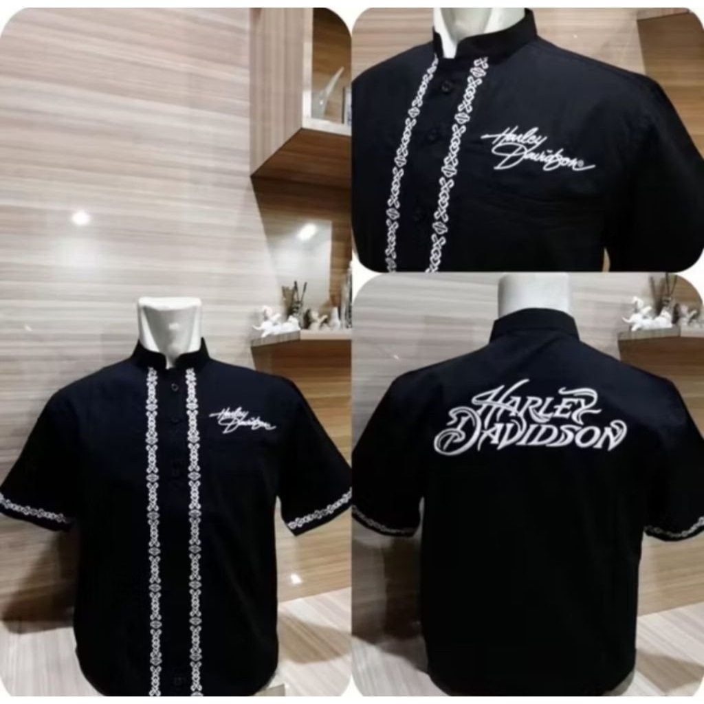 baju koko harley davidson motorcycle kode02