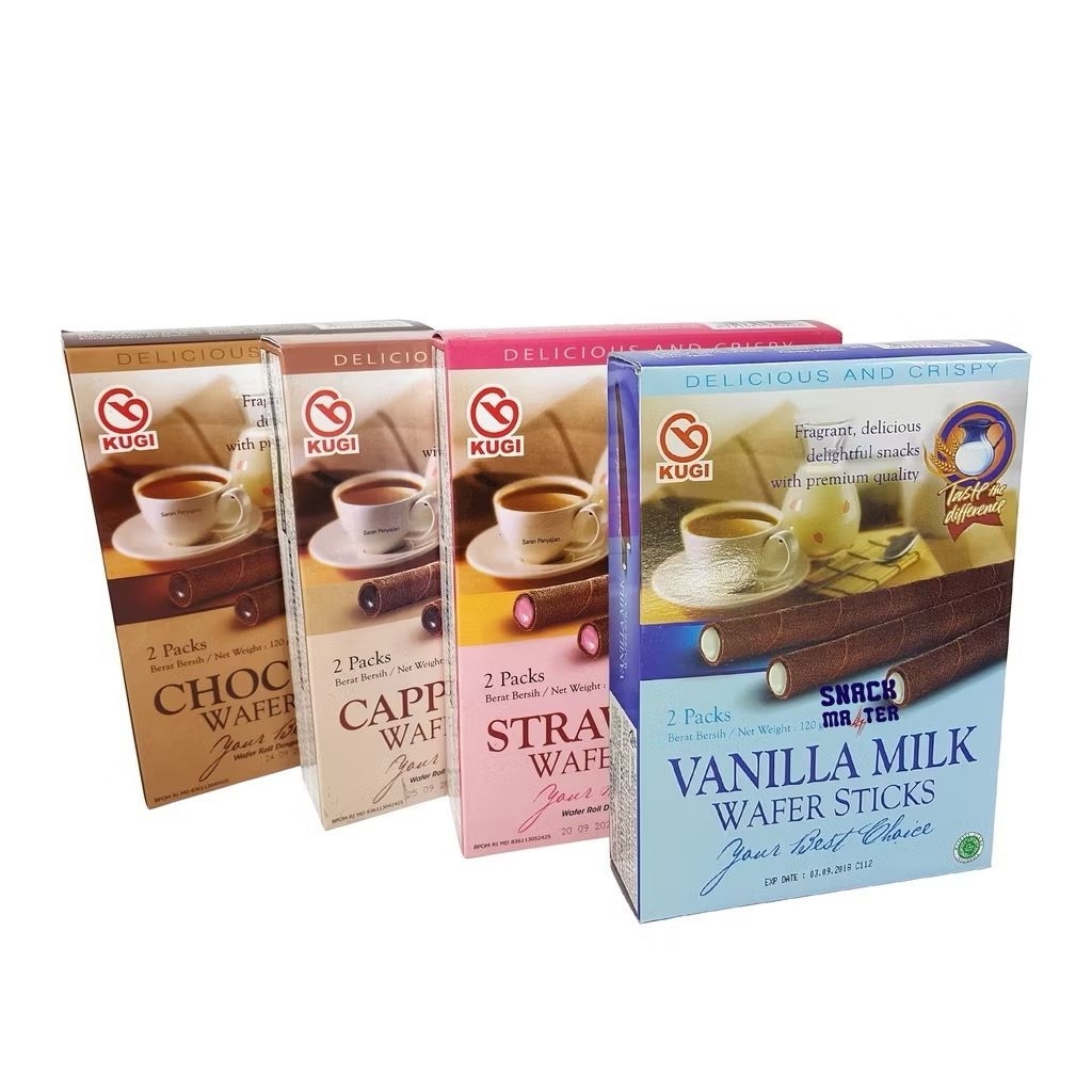 Kugi wafer stick ( 1 dus isi 24 ) - Biskitop astor premium