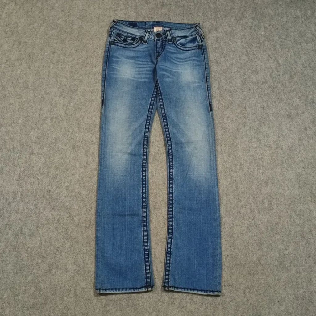 Celana Bootcut jeans panjang pria TRUE RELIGION size 25 second