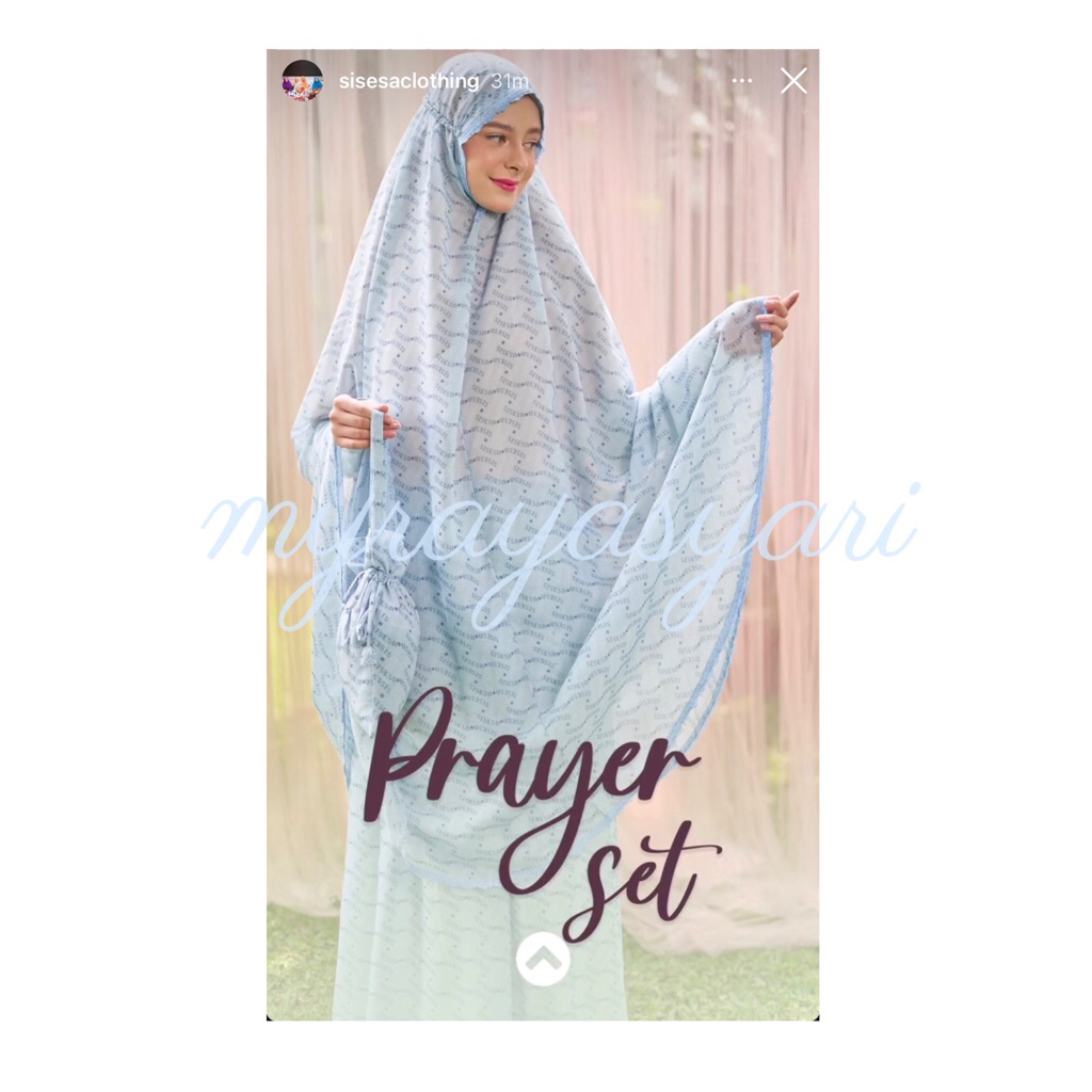 Mukena sisesa prayer set sakinah misty sky special price