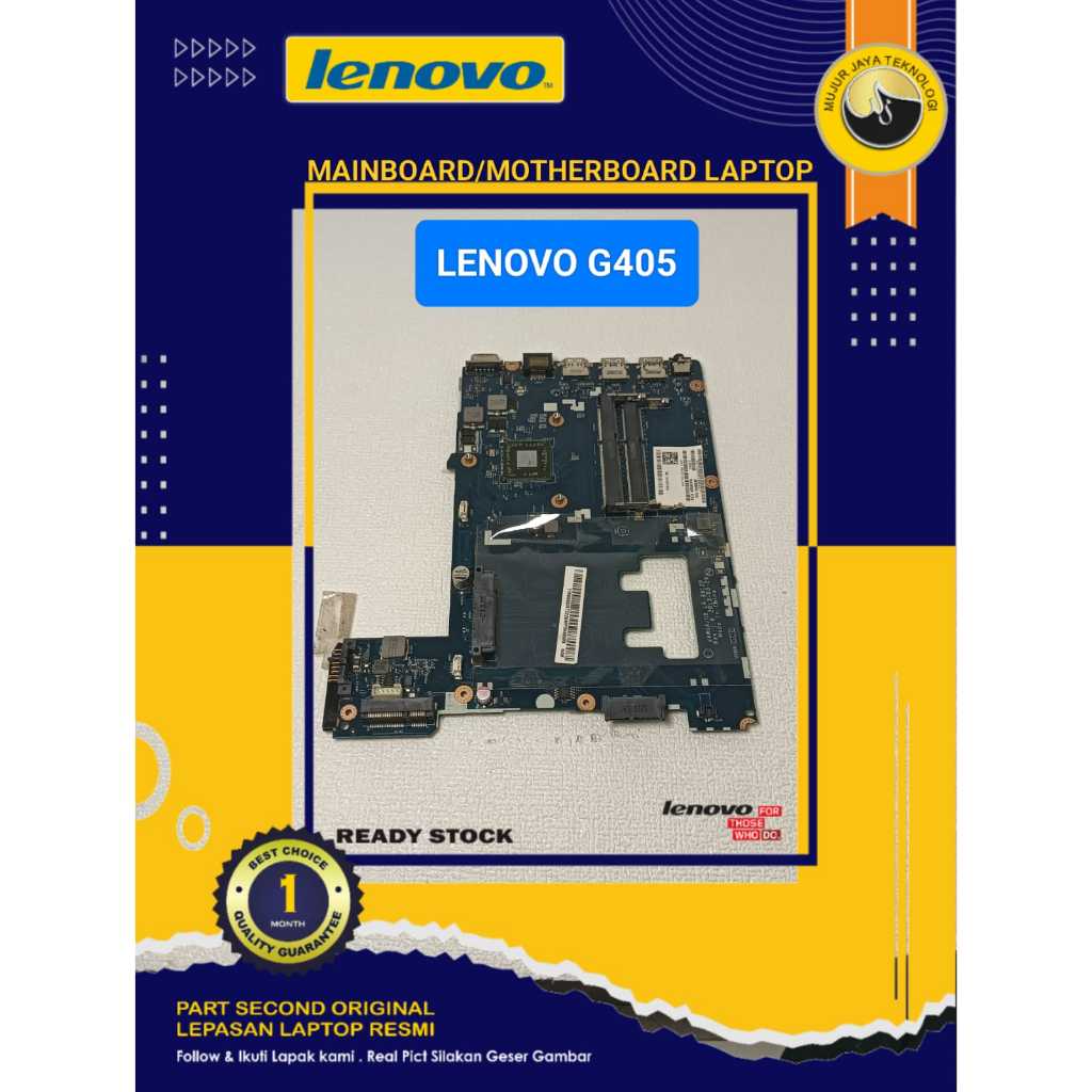Mainboard Motherboard Mesin Laptop Lenovo G405 E1-2100 VAWGA GB 2100  LA-9912P Original Tested