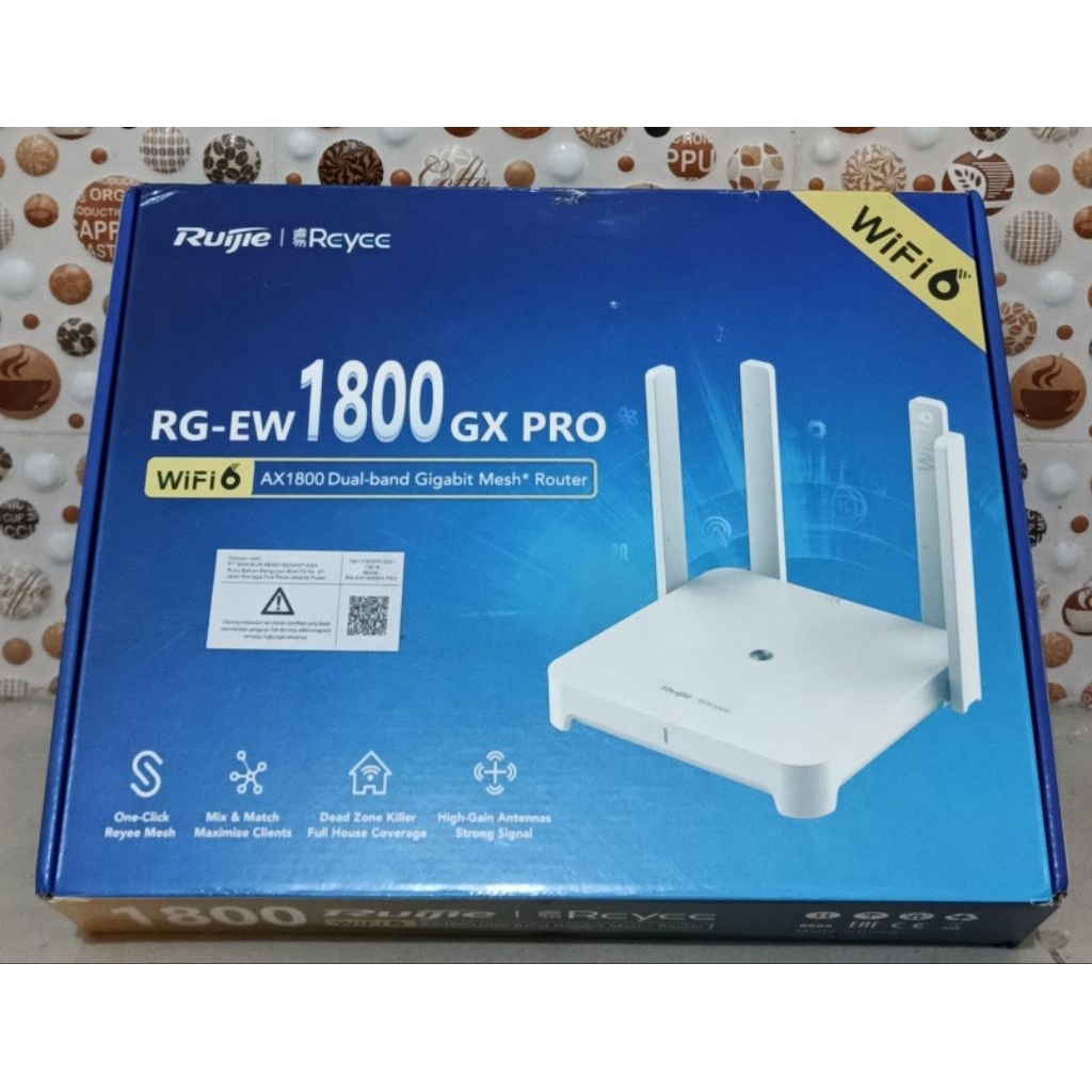 Ruijie RG-EW1800GX PRO Ruijie Reyee WI-FI 6 Wireless Router