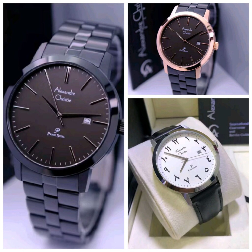JAM TANGAN PRIA ALEXANDRE CHRISTIE 1007MD / AC 1007MD / AC 1007 PRIMO STEEL